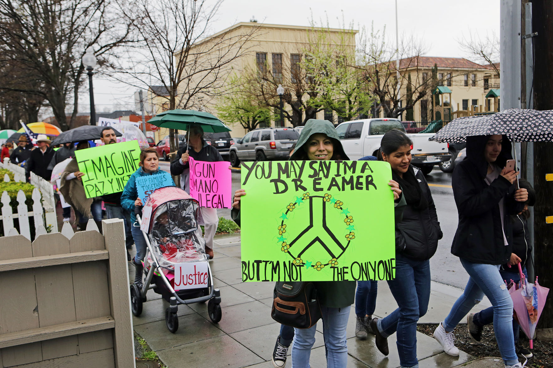 Napans march for immigration rights, against Trump